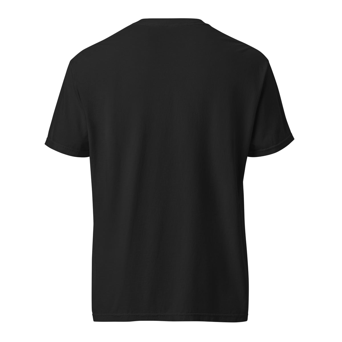Overthinking Department Tee in black — back view