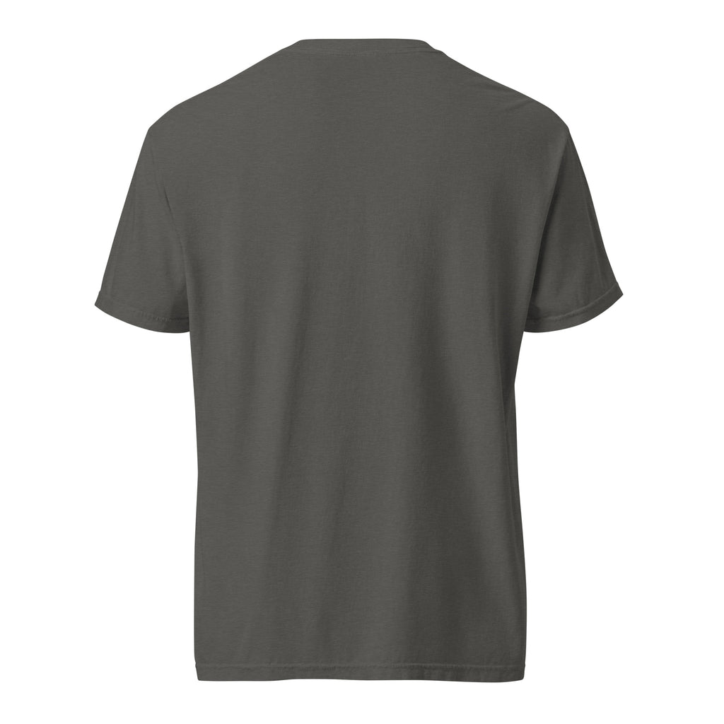Social Battery Tee in washed black — back view